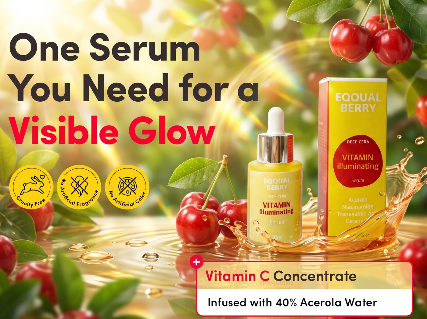 EQQUALBERRY Iluminador Con Vitamina 30ml