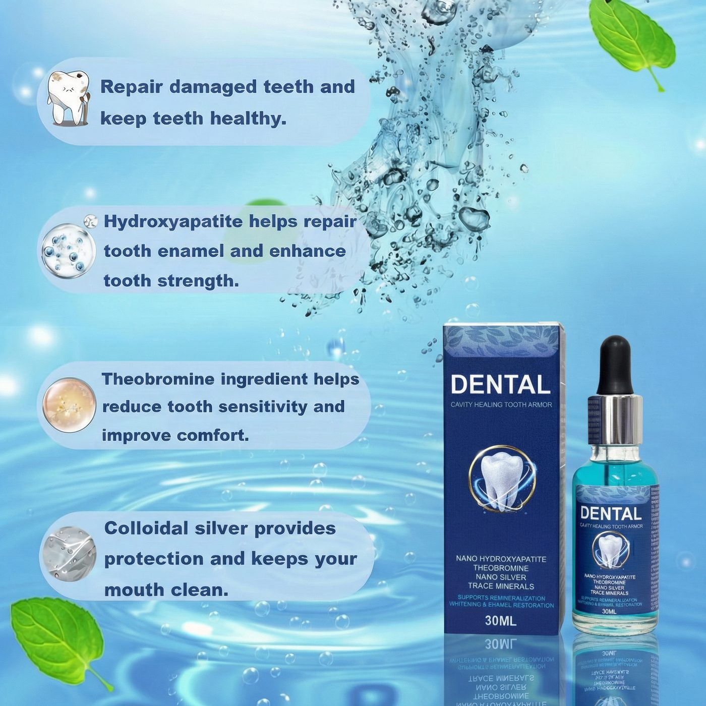 KIT. X2 DENTAL CAVITY HEALING 30ML