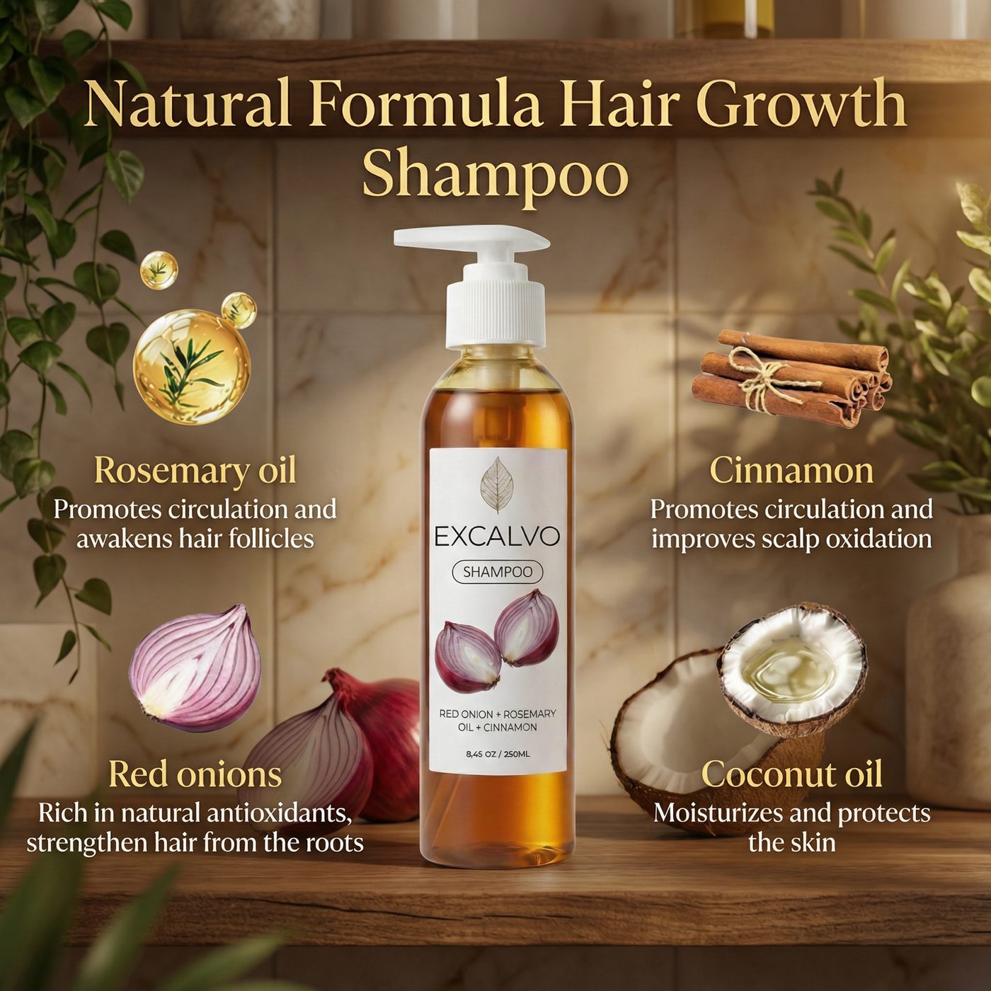 EXCALVO SHAMPOO 250ML