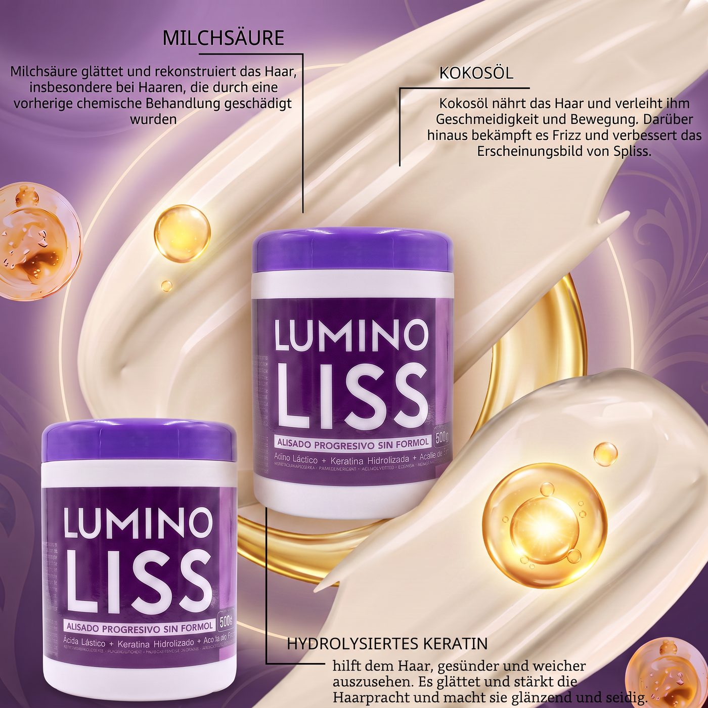 LUMINO LISS TRATAMIENTO CAPILAR 500ML