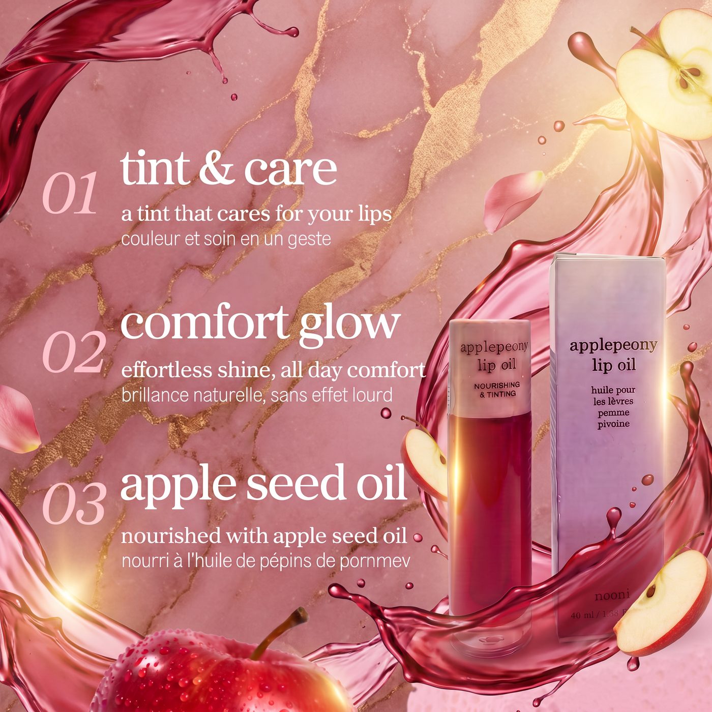 NOONI APPLEPEONY LIP OIL 40ML