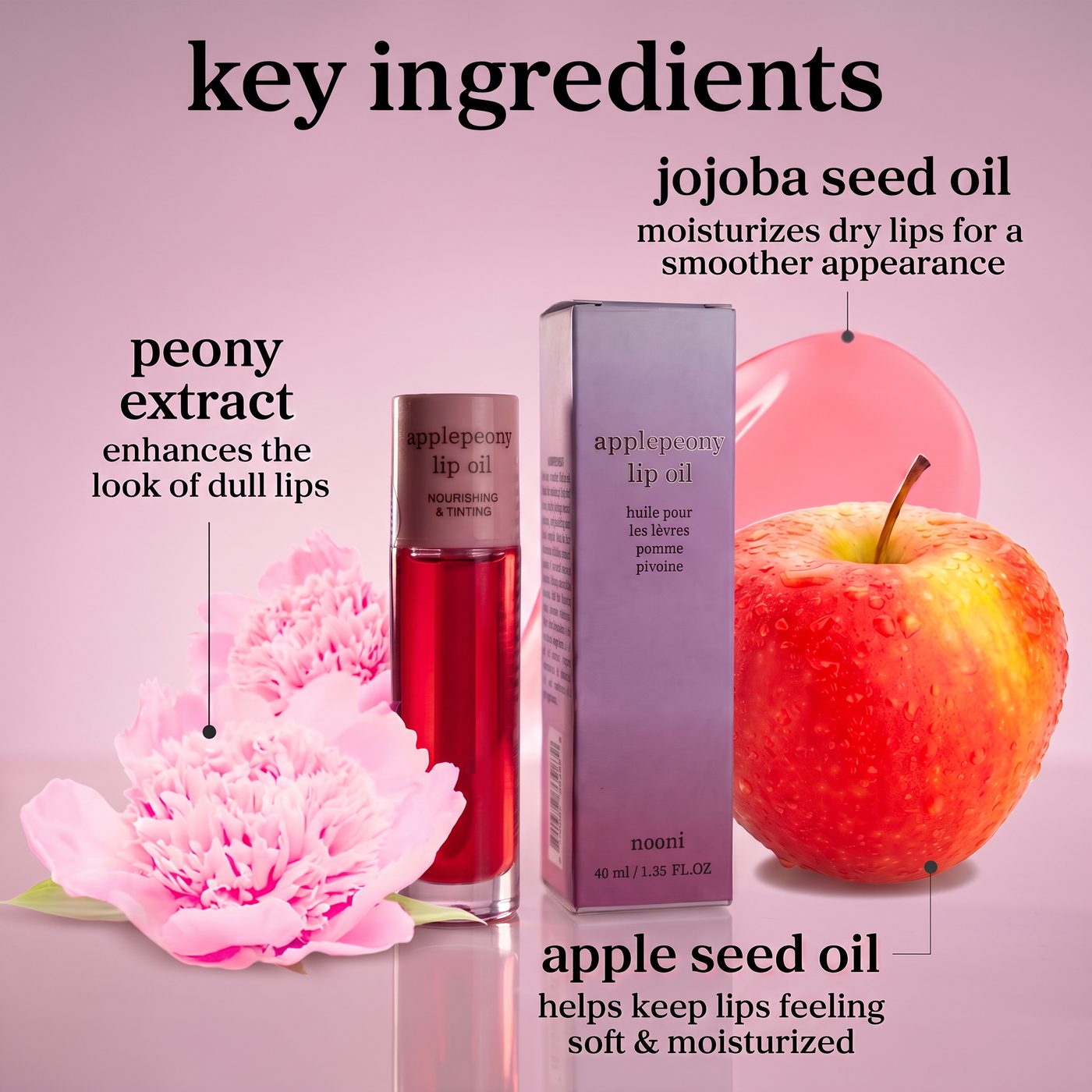 NOONI APPLEPEONY LIP OIL 40ML