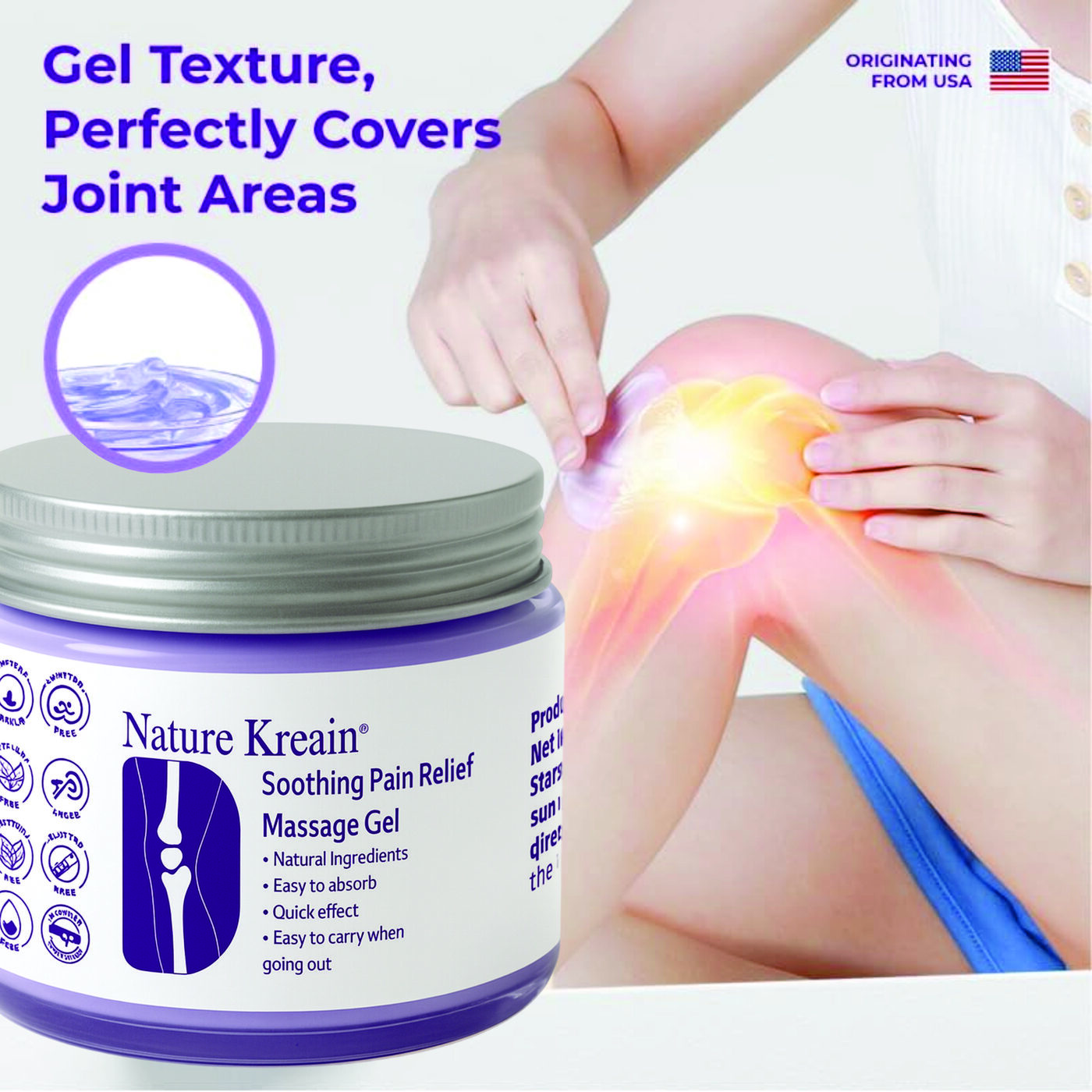 NATURE KREAIN MASAGE GEL 120ML
