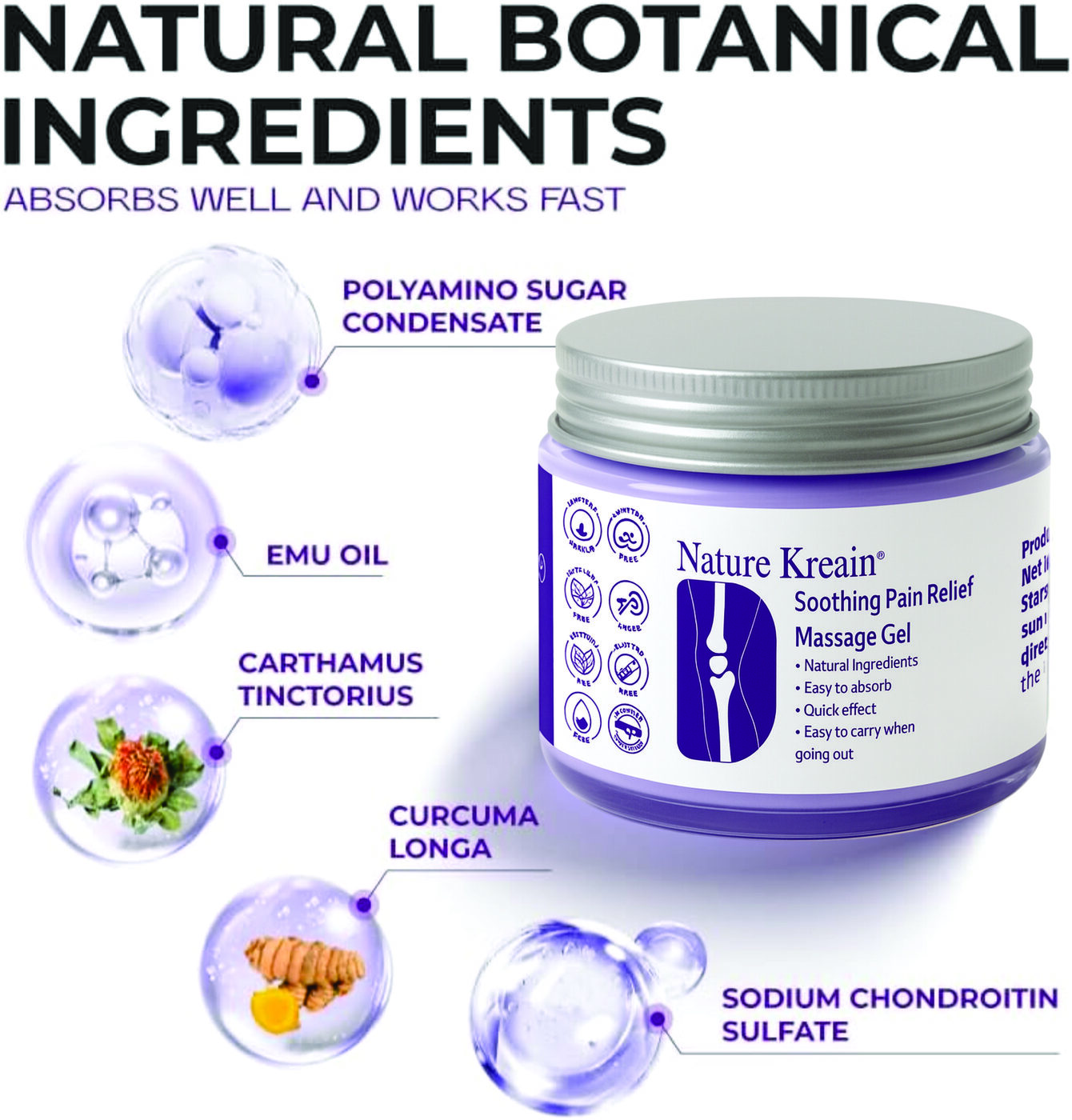 NATURE KREAIN MASAGE GEL 120ML