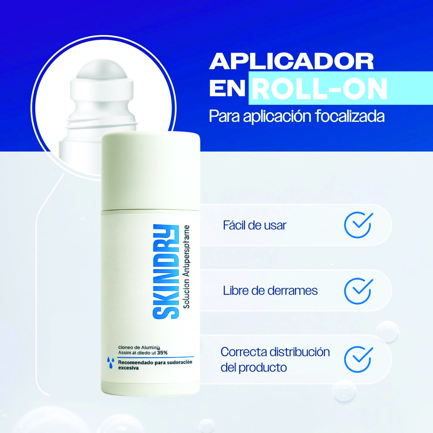 SKINDRY SOLUCIÓN ANTITRANSPIRANTE 120ML TAPA CUADRADA