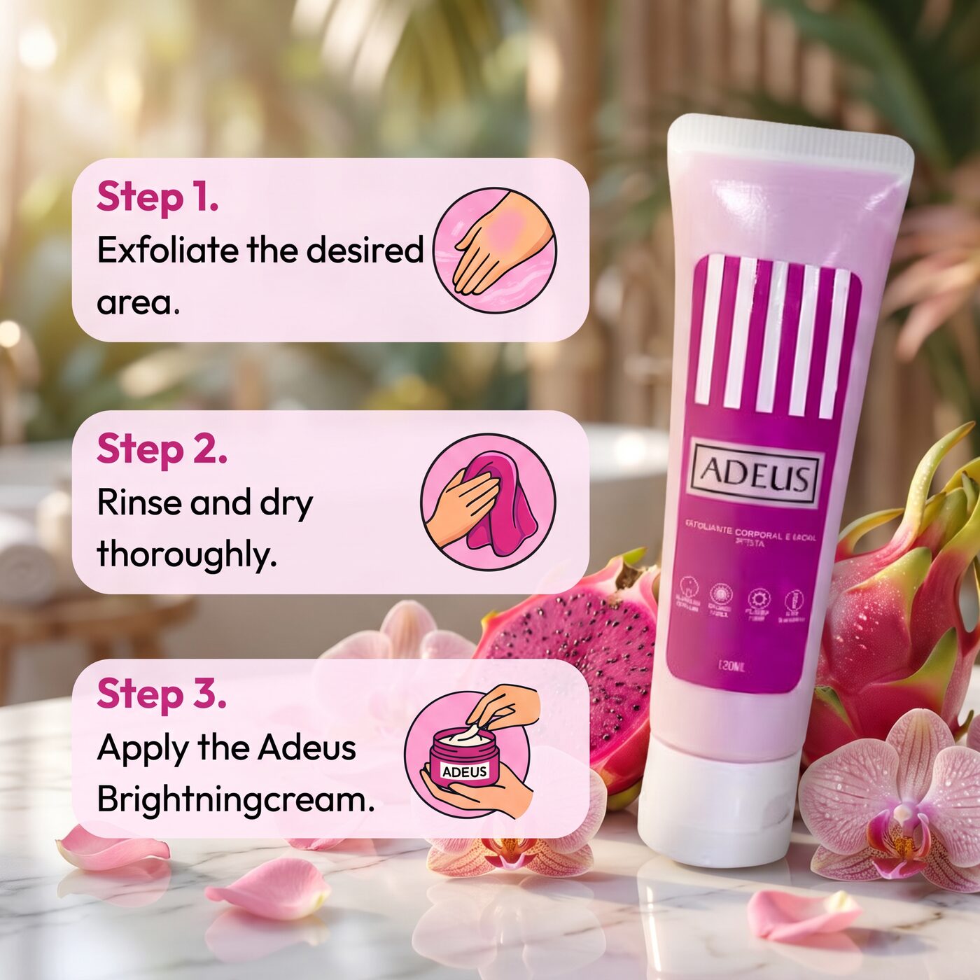 ADEUS EXFOLIANTE PITAYA 120ML COLA PESCADO
