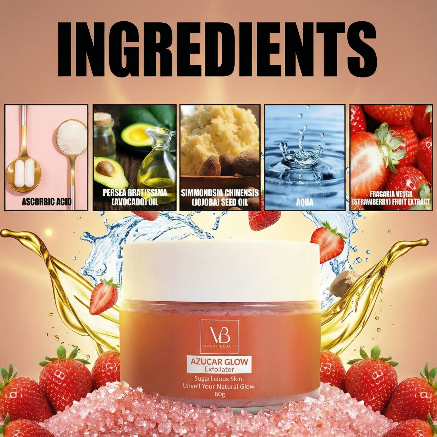 AZUCAR GLOW EXFOLIATOR 60g