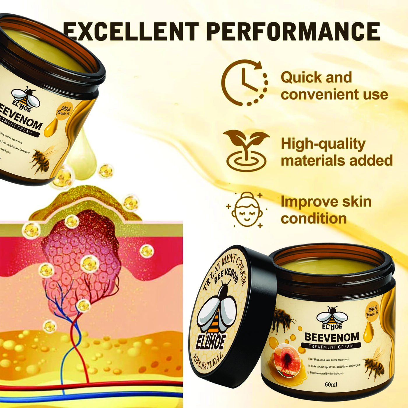 BEEVENOM CREMA RESTAURADORA 60ML