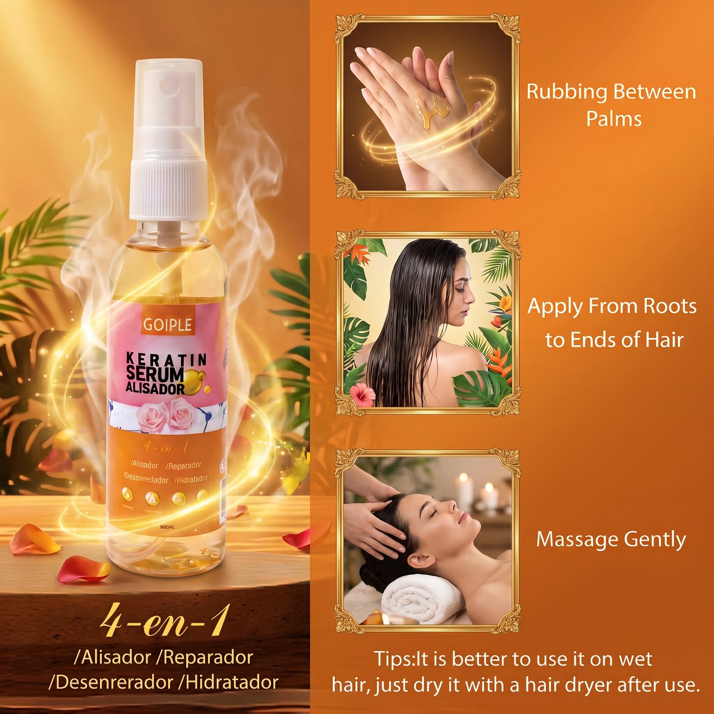 GOIPLE KERATIN SERUM ALISADOR 60ML