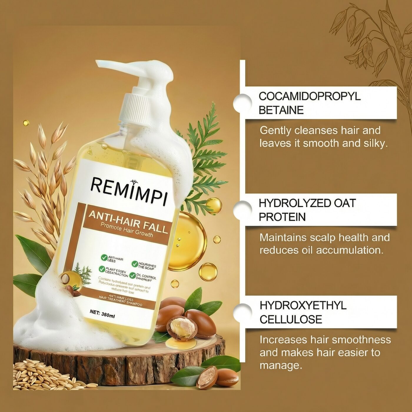 REMIMPI TREATMENT SHAMPOO 360ML