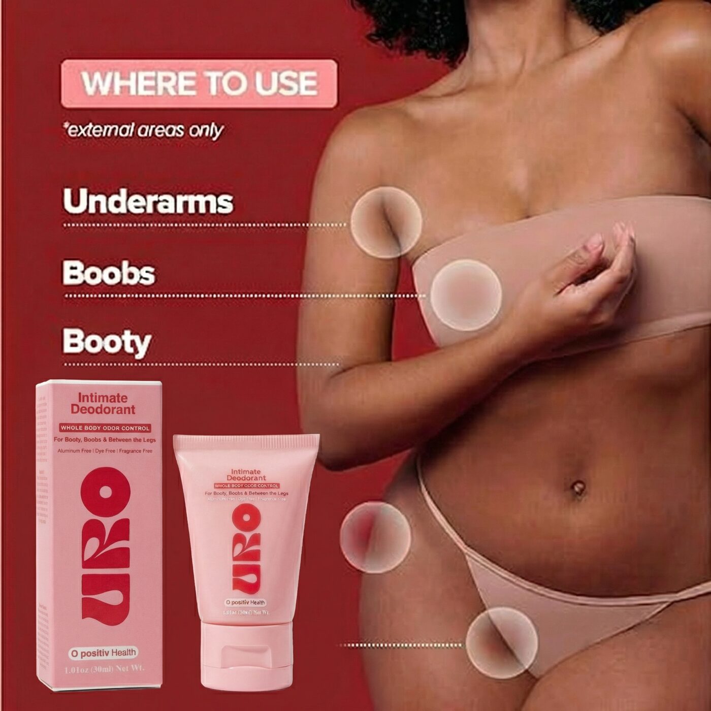 Uro Intimate Whole Body Deodorant 30ML