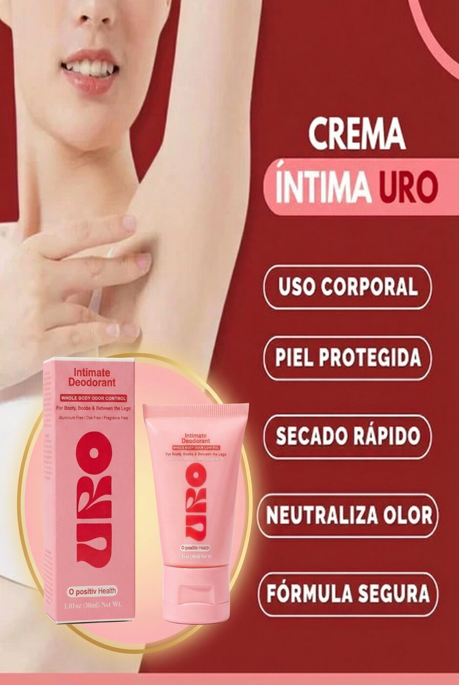 Uro Intimate Whole Body Deodorant 30ML