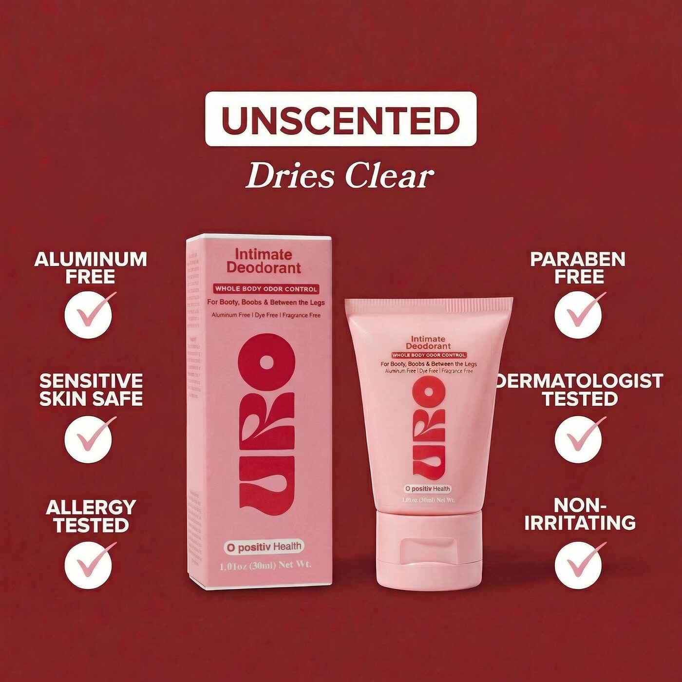 Uro Intimate Whole Body Deodorant 30ML