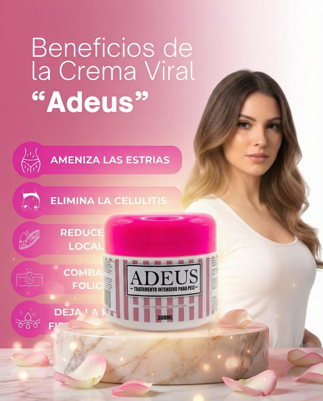ADEUS TAPA FUCSIA ALTA 300ML
