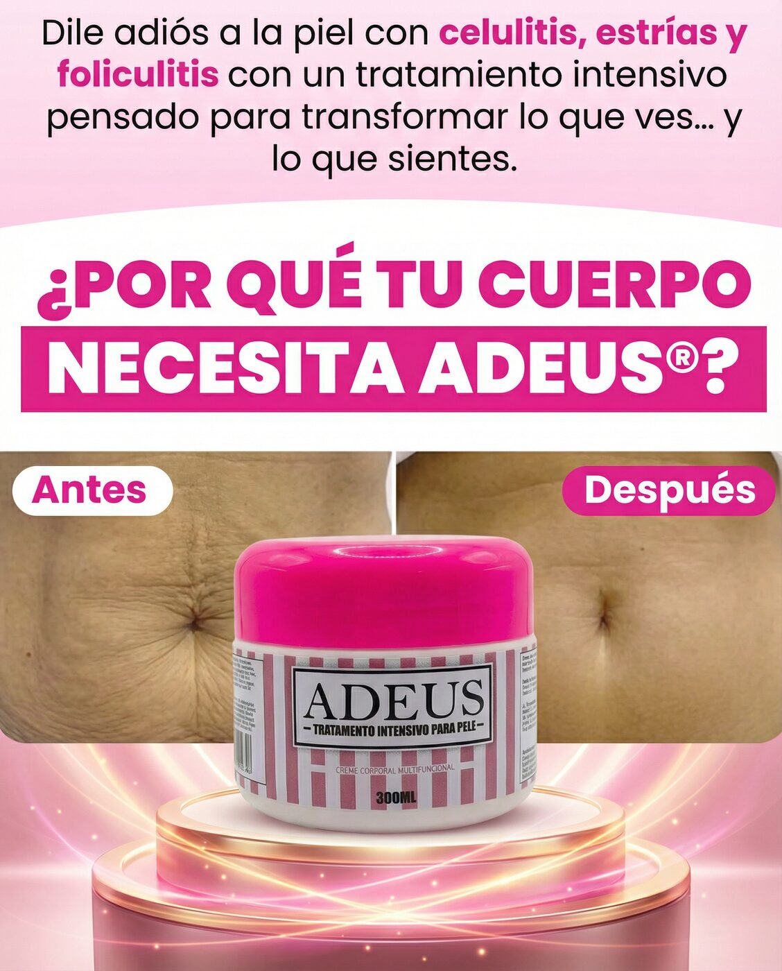 ADEUS TAPA FUCSIA ALTA 300ML