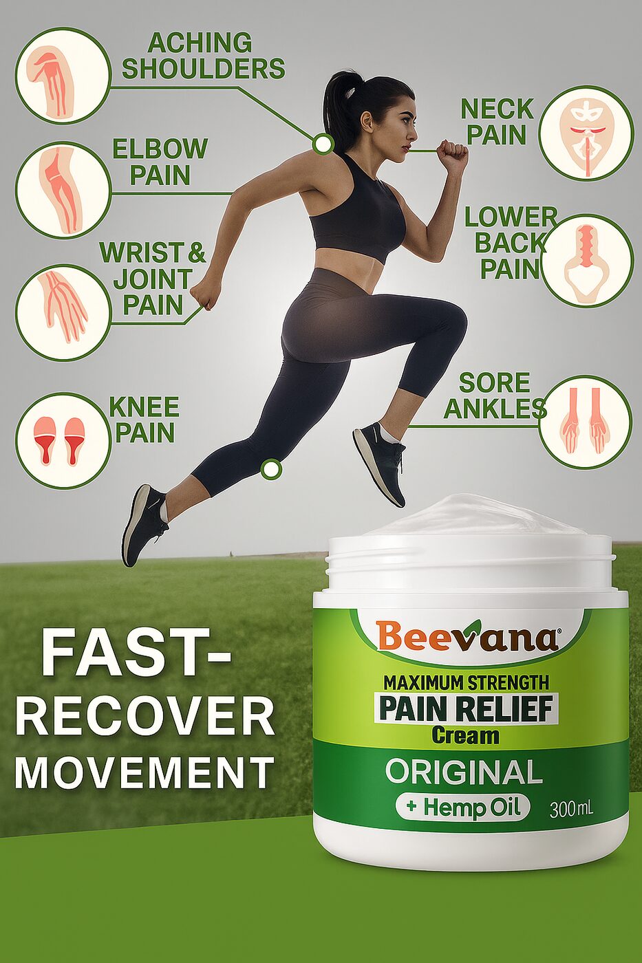 BEEVANA PAIN RELIEF 300ML