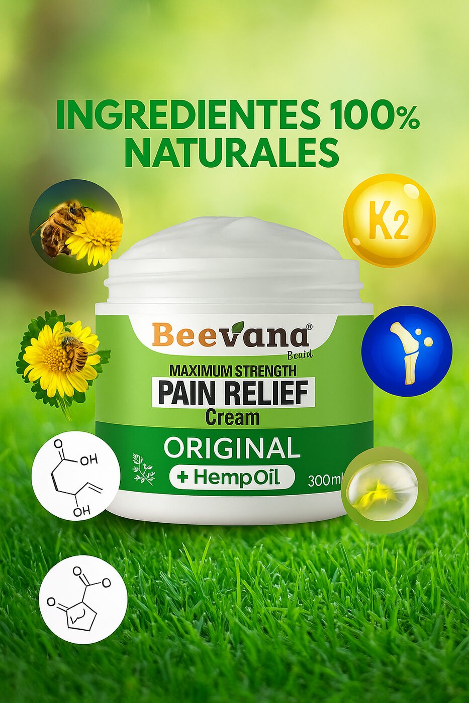 BEEVANA PAIN RELIEF 300ML