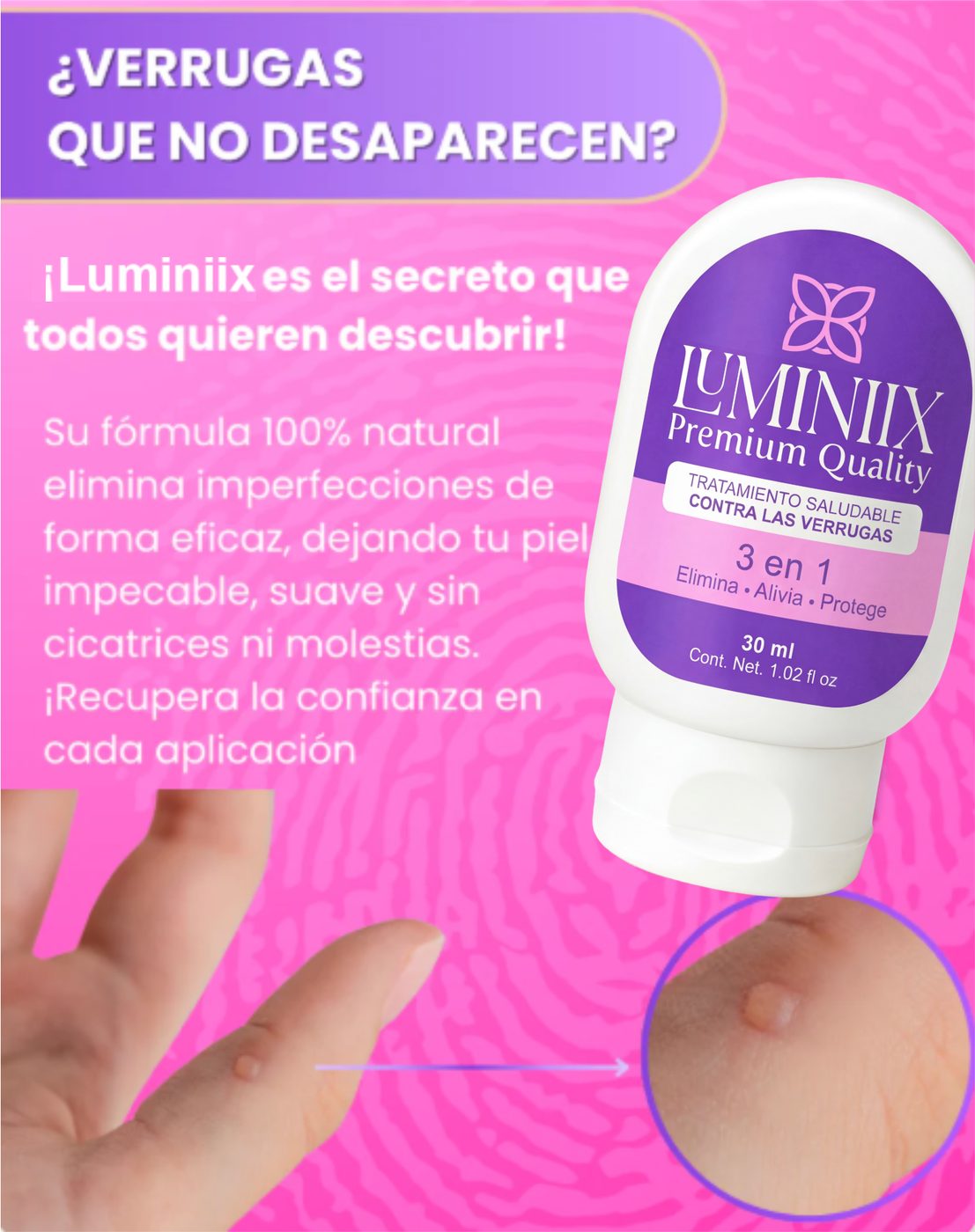 LUMINIIX ELIMINADOR DE VERRUGAS 30ML